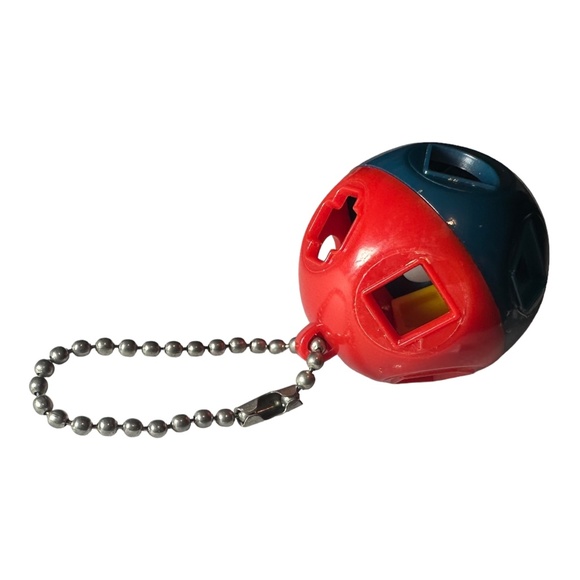 Tupperware Vintage Mini Shape-O-Ball Toy Keychain - Picture 2 of 2